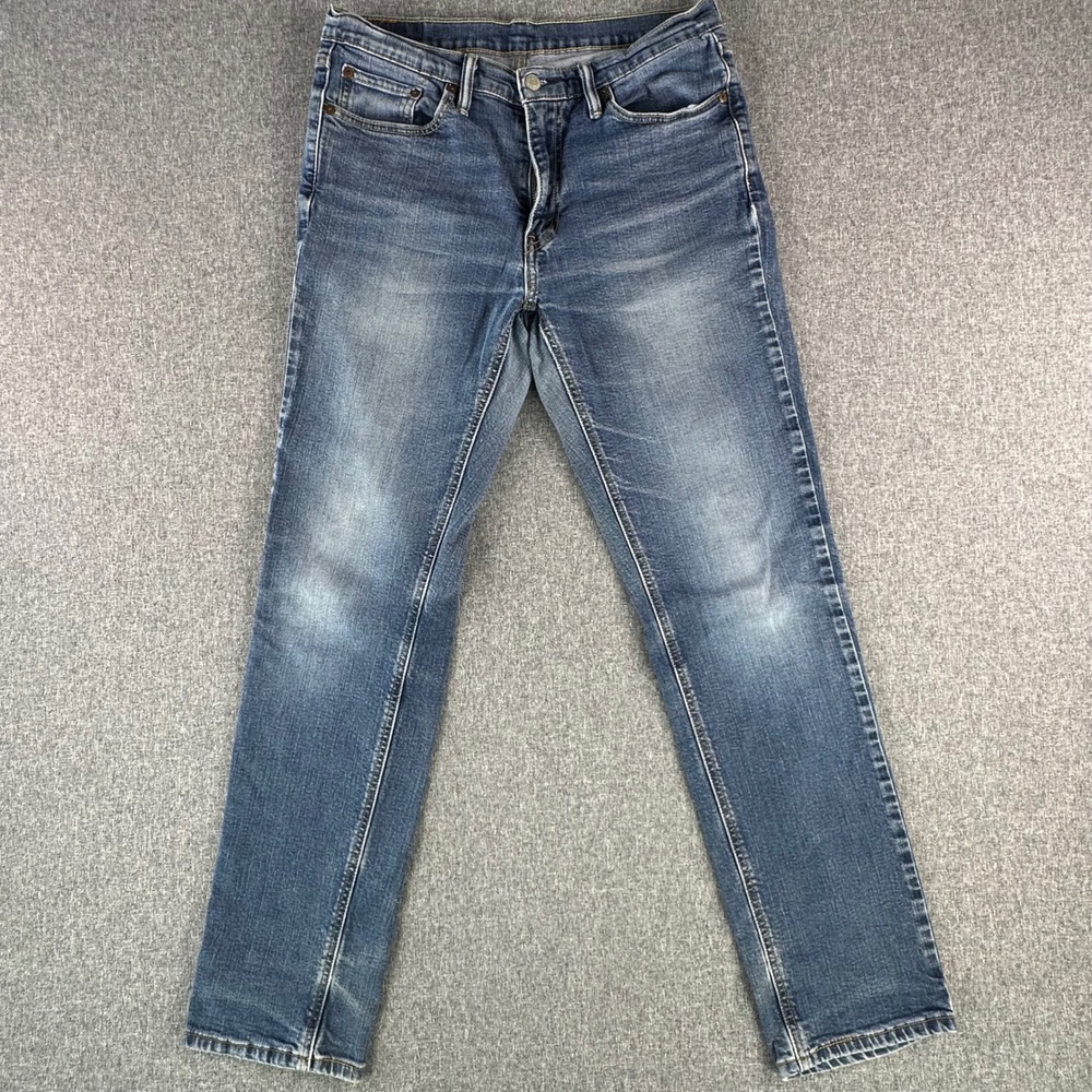 Levis Jeans Mens 33x34 541 Athletic Taper Blue Stretch Denim